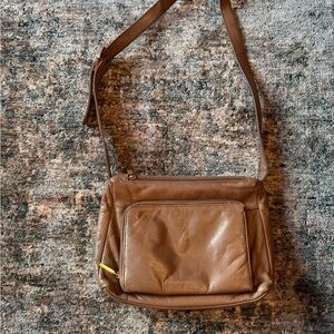 Brown Leather Crossbody Bag